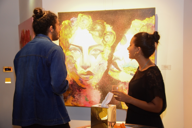 Conflicted Faces Exhibition by Fadwa Hamdan